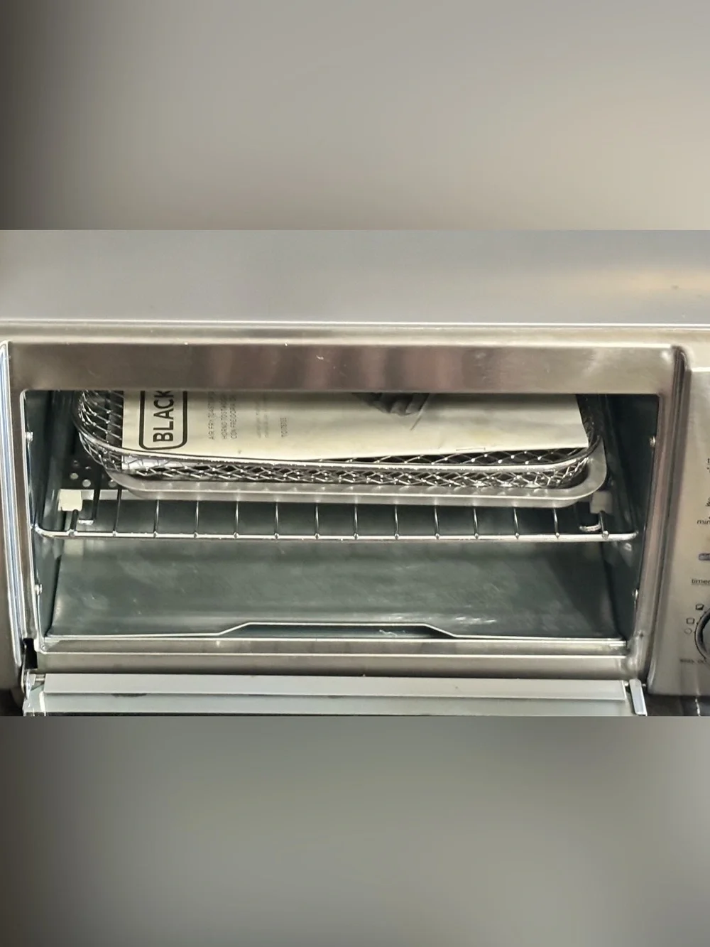 Black & Decker Silver Countertop Toaster Oven